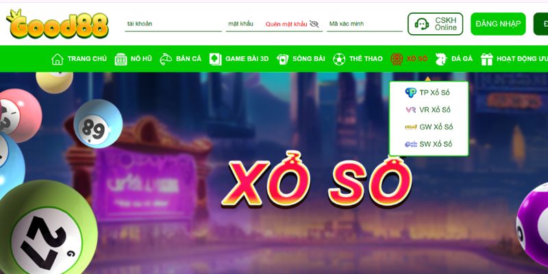 Giới thiệu thông tin về VR Lottery tại Good88